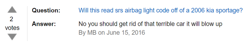 Illustration for article titled The best Amazon product question answer ever